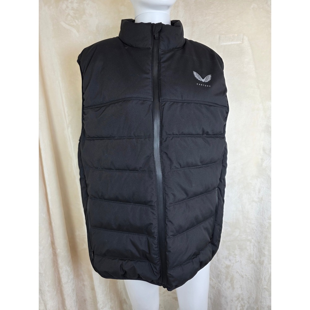 Castore Mens Puffer Gilet Vest Black‎ Quilted Insulated Performance XL Padded